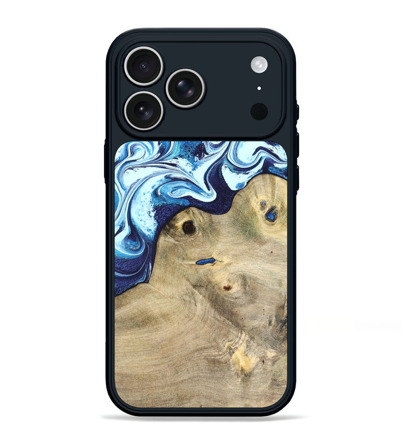 iPhone 17 Pro Max Wood Phone Case - Socorro (Blue, 826825)