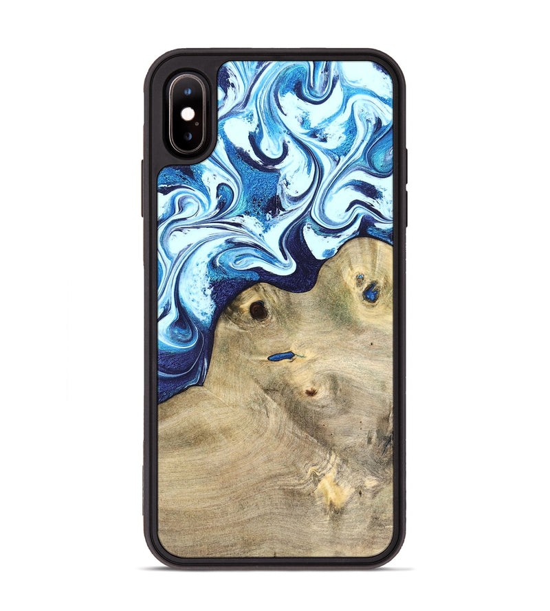 iPhone Xs Max Wood Phone Case - Socorro (Blue, 826825)