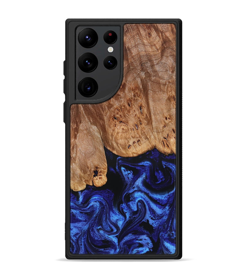 Galaxy S22 Ultra Wood Phone Case - Irwin (Blue, 826826)