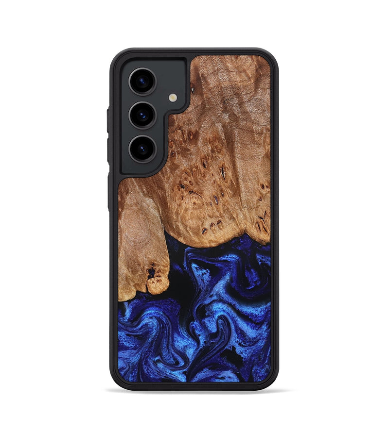 Galaxy S24 Wood Phone Case - Irwin (Blue, 826826)