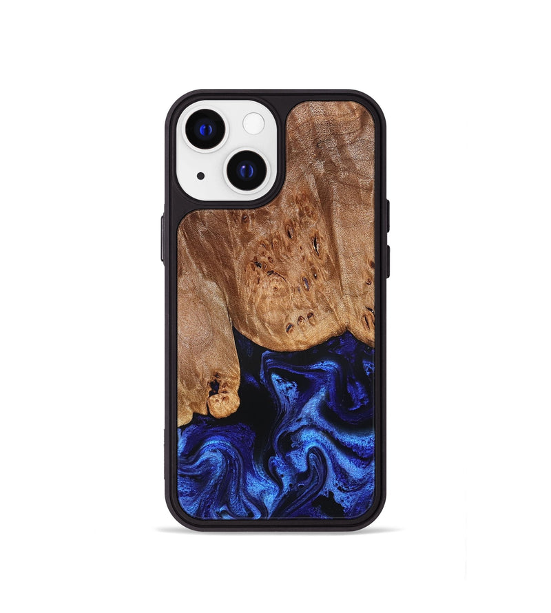 iPhone 13 mini Wood Phone Case - Irwin (Blue, 826826)
