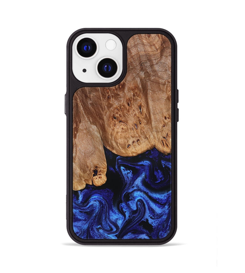 iPhone 13 Wood Phone Case - Irwin (Blue, 826826)