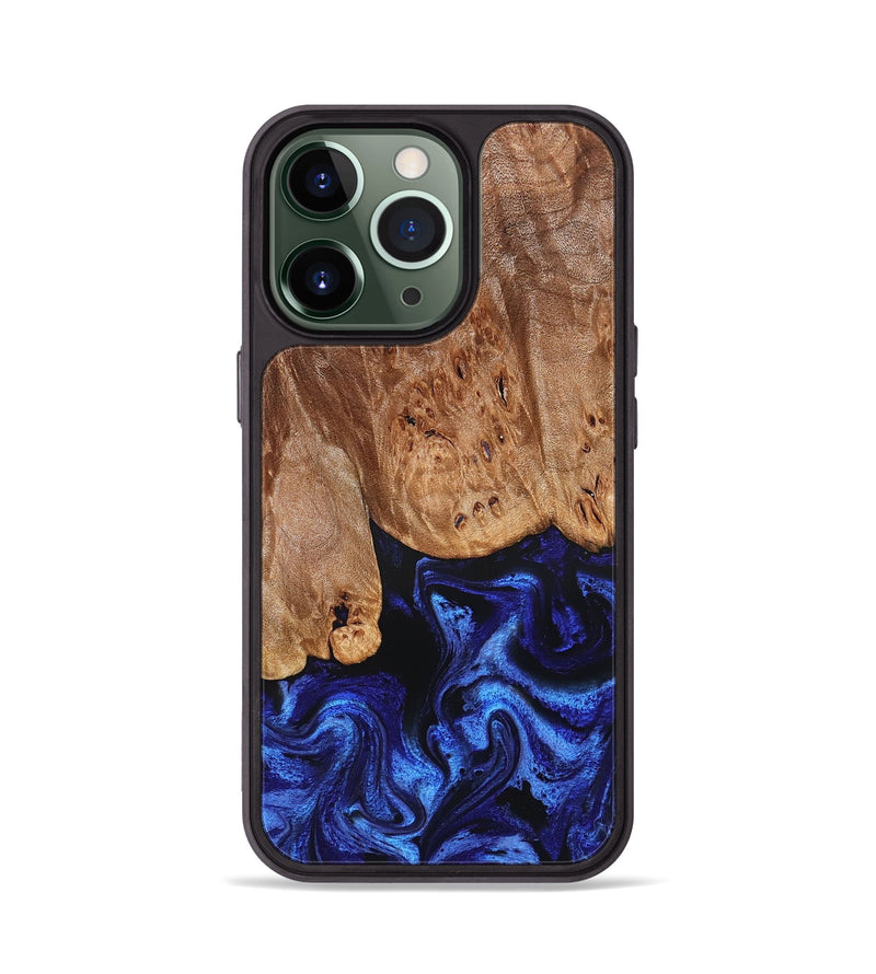 iPhone 13 Pro Wood Phone Case - Irwin (Blue, 826826)