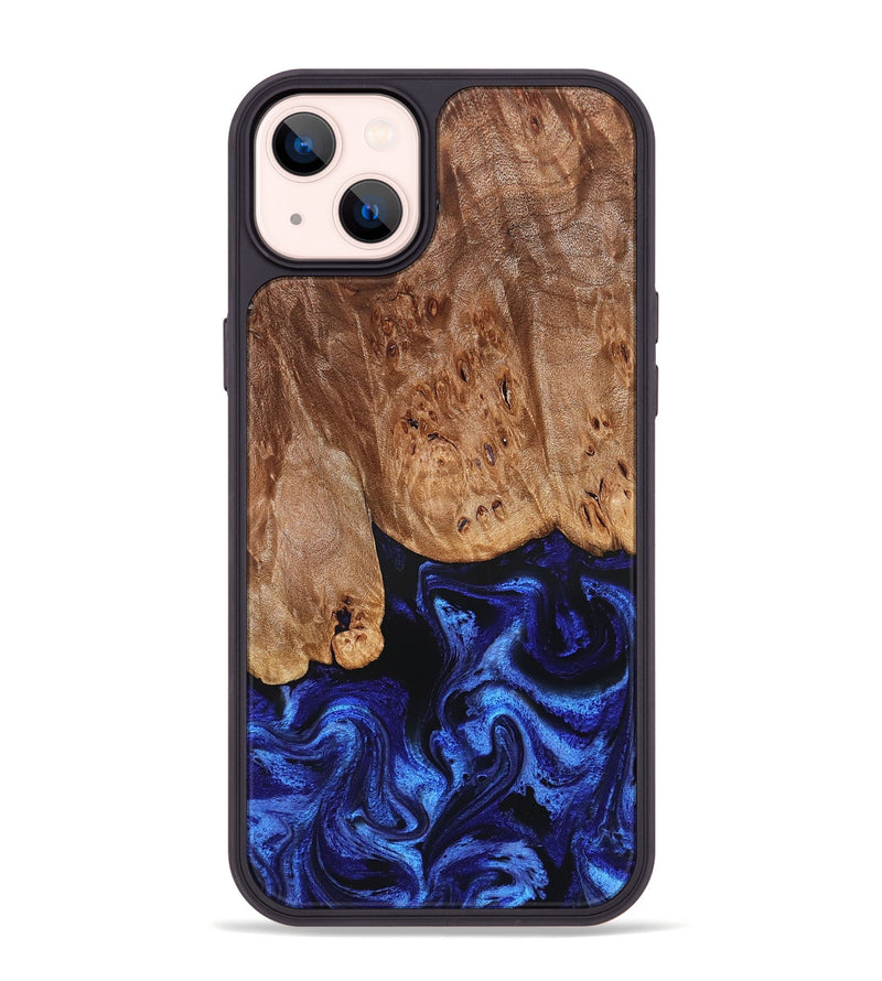 iPhone 14 Plus Wood Phone Case - Irwin (Blue, 826826)