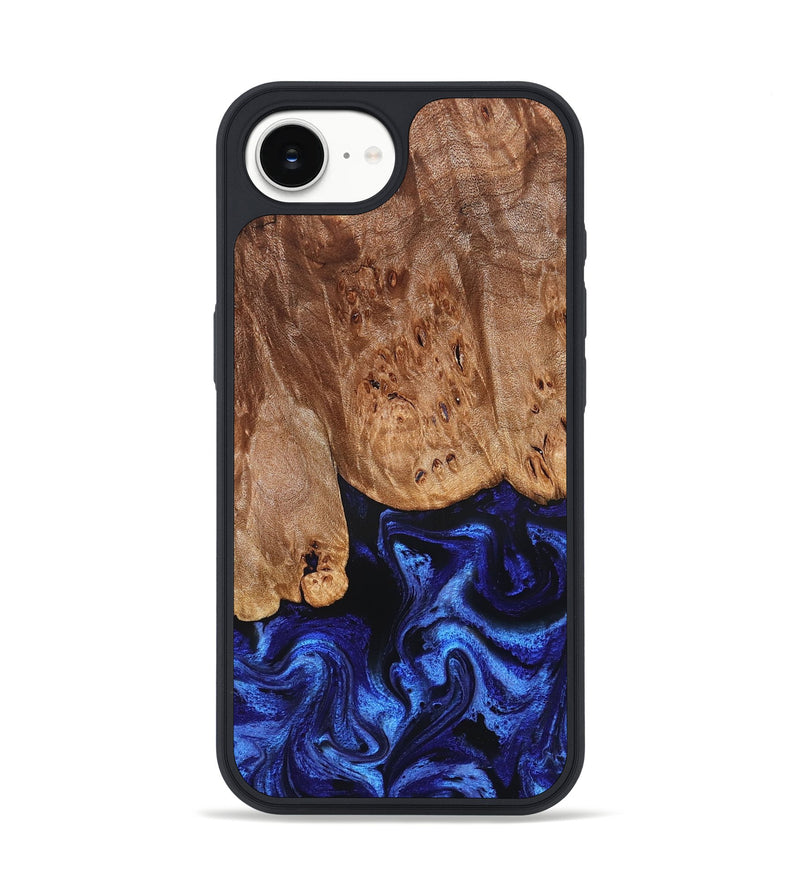 iPhone 16e Wood Phone Case - Irwin (Blue, 826826)