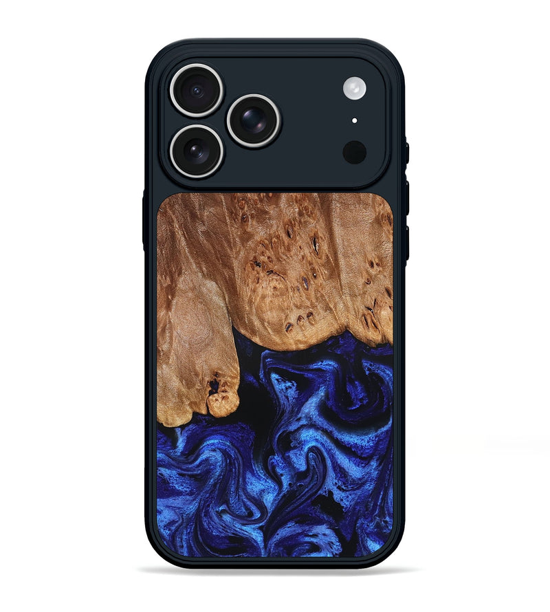 iPhone 17 Pro Max Wood Phone Case - Irwin (Blue, 826826)