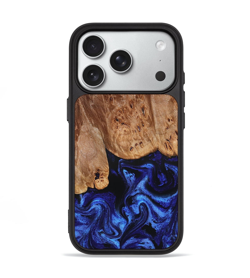 iPhone 18 Pro Wood Phone Case - Irwin (Blue, 826826)