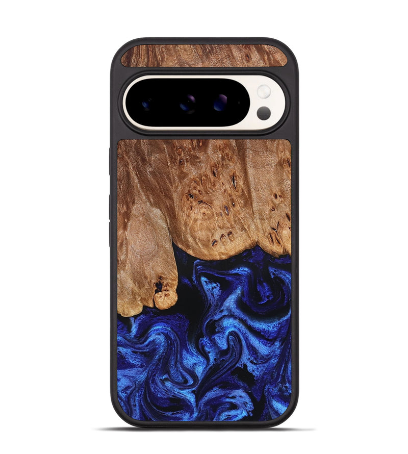 Pixel 9 Pro Wood Phone Case - Irwin (Blue, 826826)