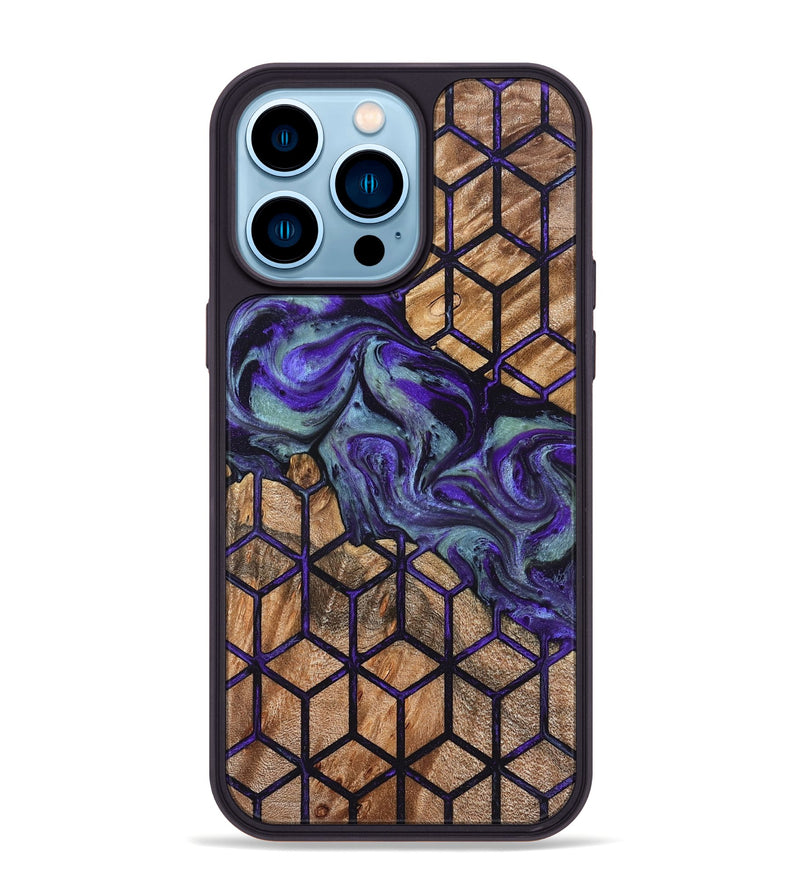 iPhone 14 Pro Max Wood Phone Case - Shanika (Pattern, 826827)