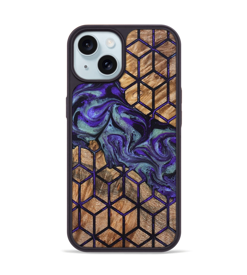 iPhone 15 Wood Phone Case - Shanika (Pattern, 826827)