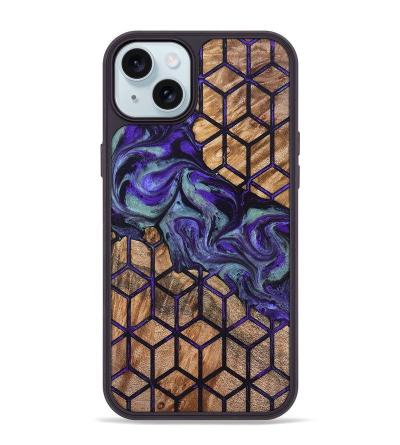 iPhone 15 Plus Wood Phone Case - Shanika (Pattern, 826827)