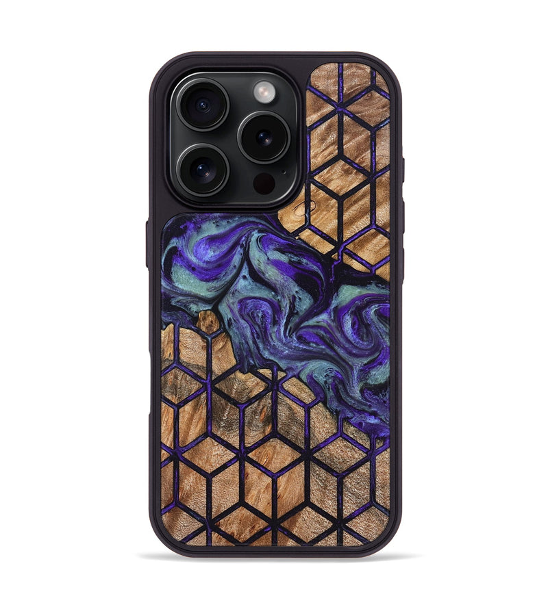 iPhone 16 Pro Wood Phone Case - Shanika (Pattern, 826827)