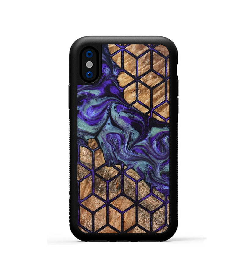 iPhone Xs Wood Phone Case - Shanika (Pattern, 826827)