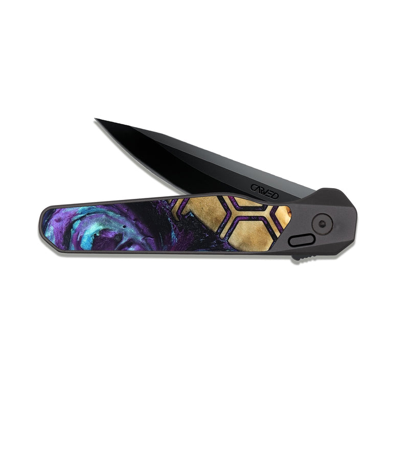 EDC Dark Slate Wood Pocket Knife - Tara (Pattern, 826829)