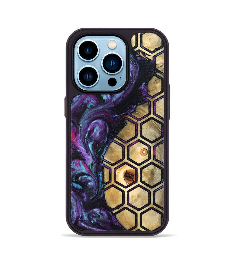 iPhone 14 Pro Wood Phone Case - Tara (Pattern, 826829)