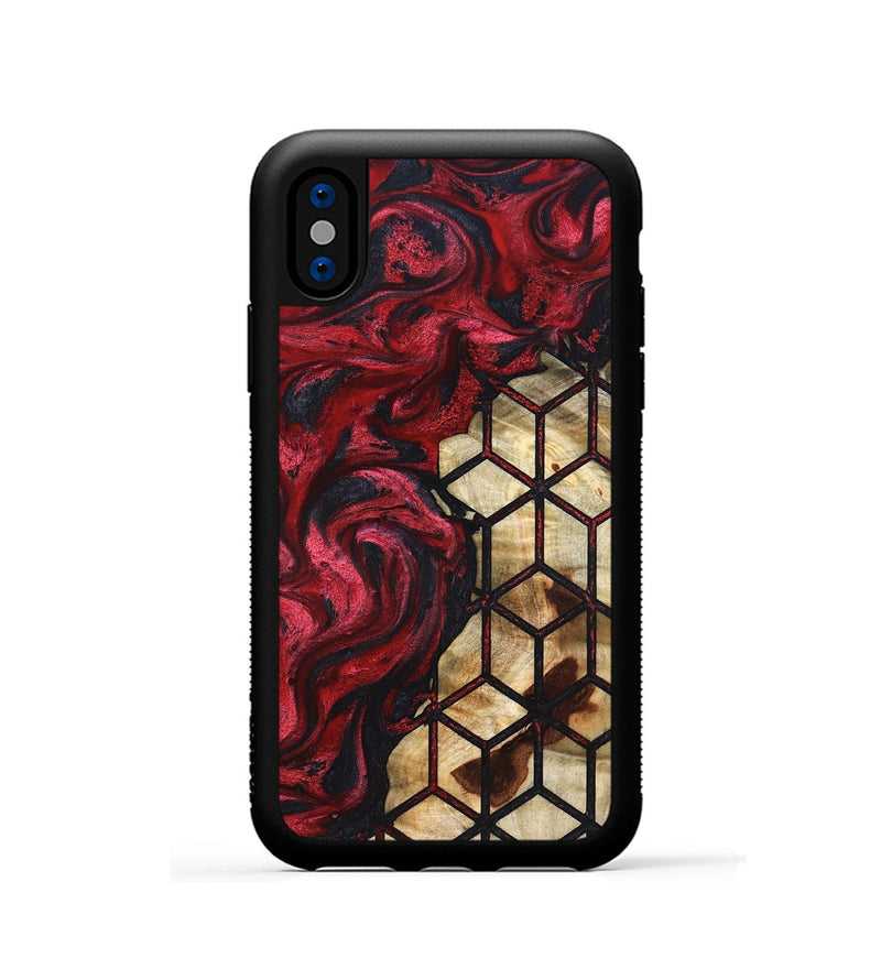 iPhone Xs Wood Phone Case - Daisy (Pattern, 826831)