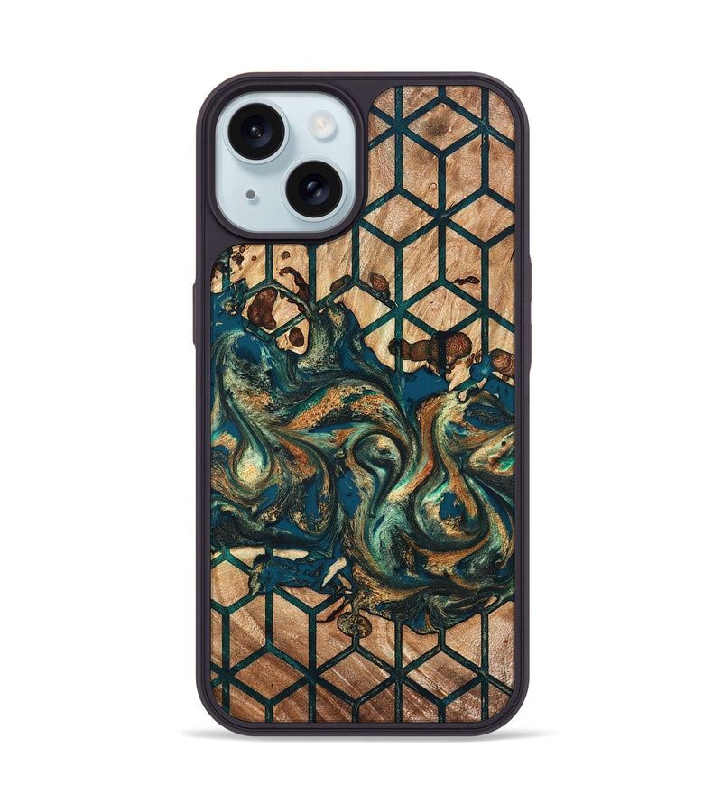 iPhone 15 Wood Phone Case - Maegan (Pattern, 826836)