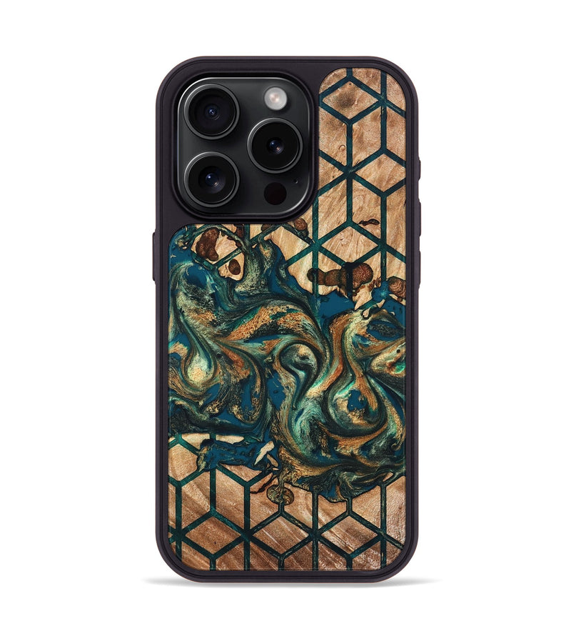 iPhone 15 Pro Wood Phone Case - Maegan (Pattern, 826836)