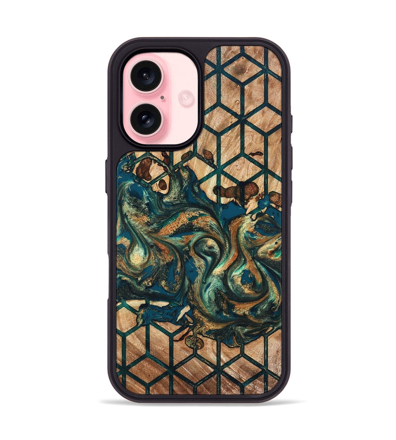 iPhone 16 Wood Phone Case - Maegan (Pattern, 826836)