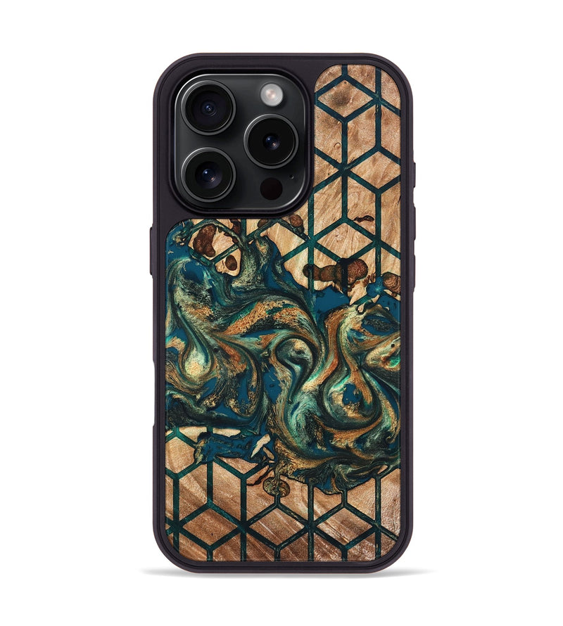 iPhone 16 Pro Wood Phone Case - Maegan (Pattern, 826836)