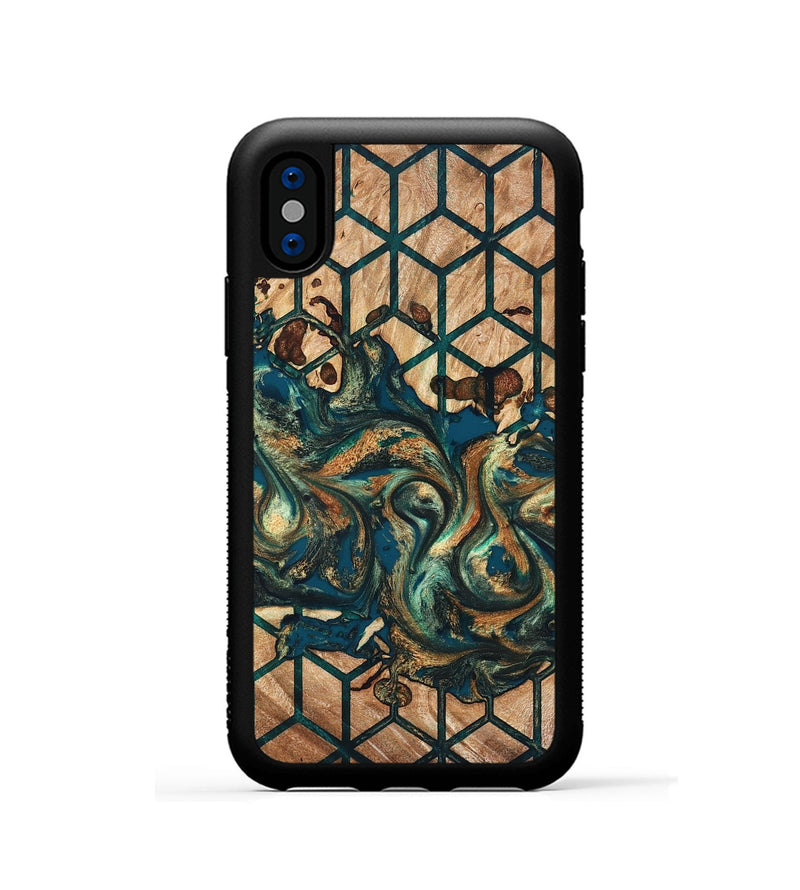 iPhone Xs Wood Phone Case - Maegan (Pattern, 826836)