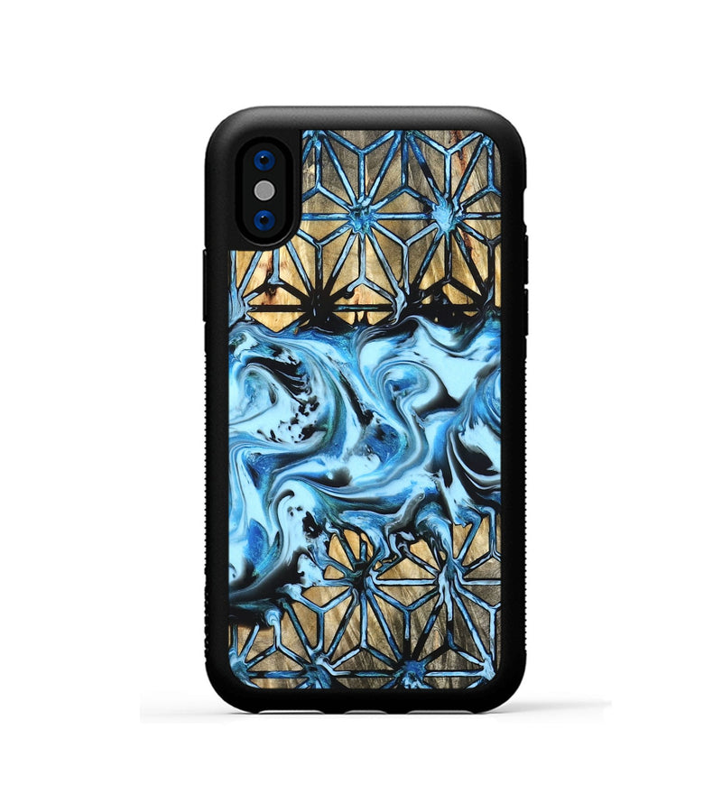 iPhone Xs Wood Phone Case - Lester (Pattern, 826837)