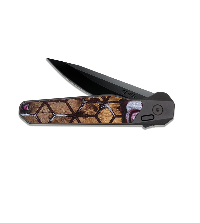 EDC Dark Slate Wood Pocket Knife - Marlie (Pattern, 826838)