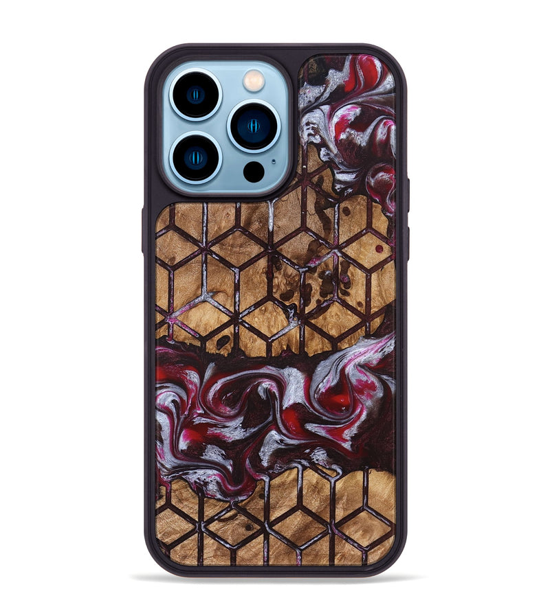 iPhone 14 Pro Max Wood Phone Case - Marlie (Pattern, 826838)