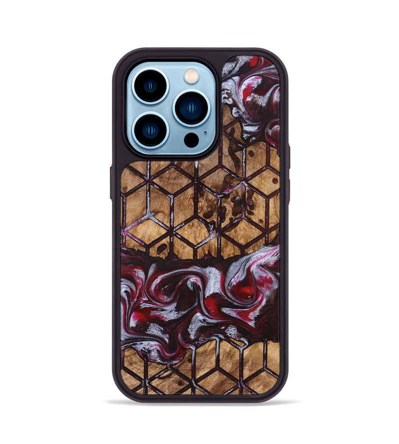 iPhone 14 Pro Wood Phone Case - Marlie (Pattern, 826838)