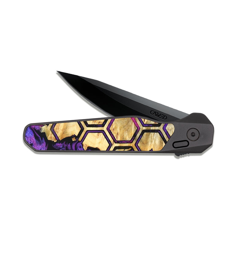 EDC Dark Slate Wood Pocket Knife - Joel (Pattern, 826839)