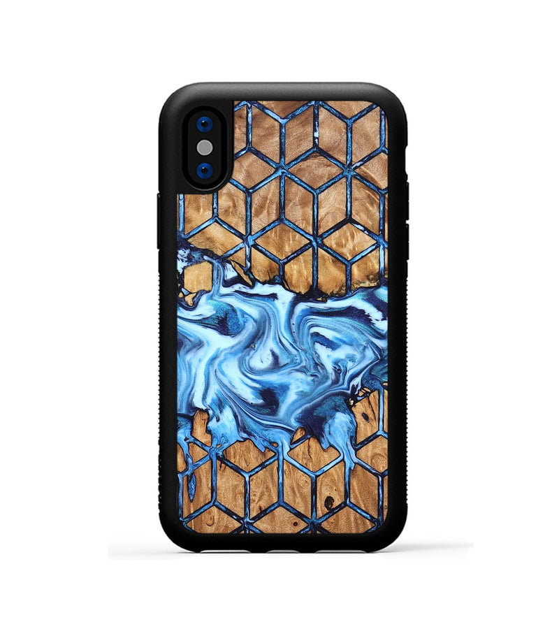 iPhone Xs Wood Phone Case - Ernst (Pattern, 826841)