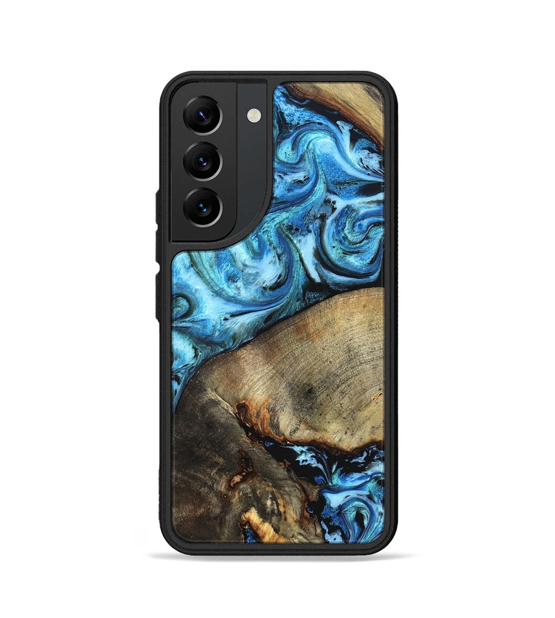 Galaxy S22 Wood Phone Case - Spring (Blue, 826842)