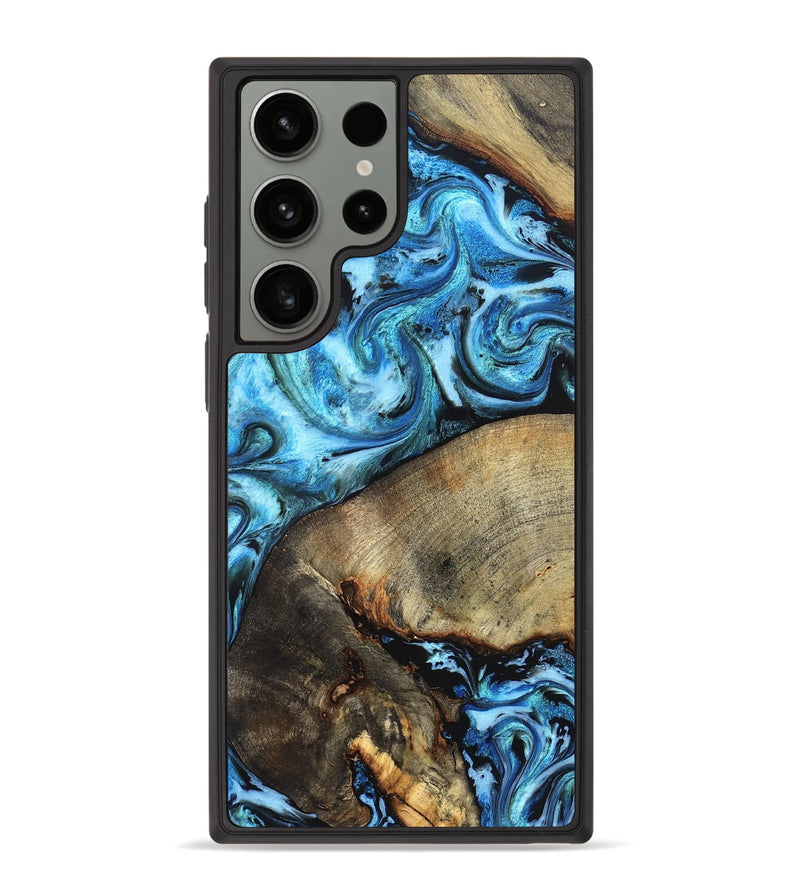 Galaxy S23 Ultra Wood Phone Case - Spring (Blue, 826842)
