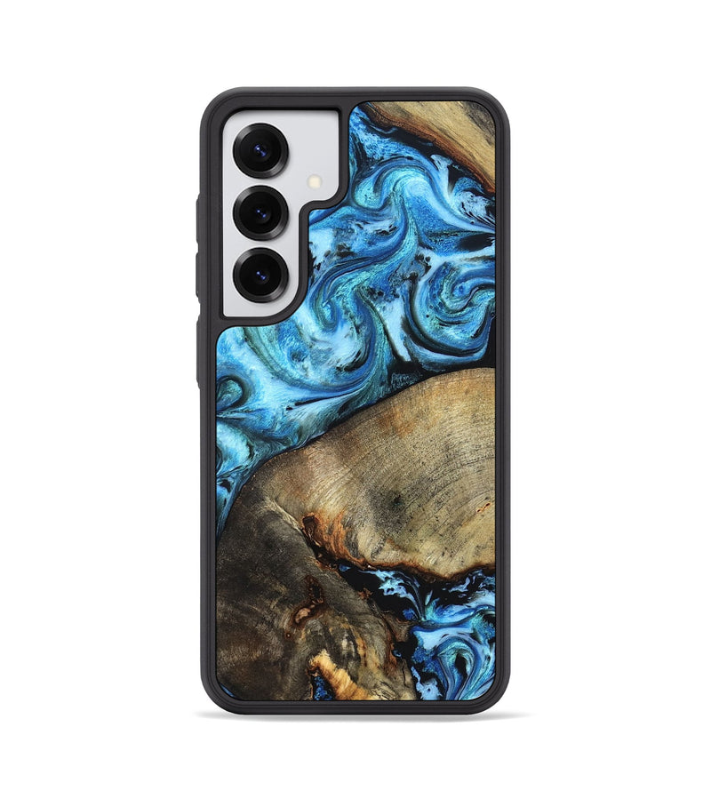 Galaxy S25 Wood Phone Case - Spring (Blue, 826842)