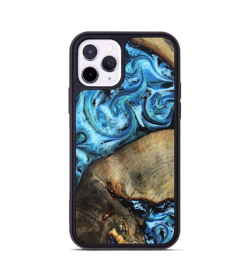 iPhone 11 Pro Wood Phone Case - Spring (Blue, 826842)