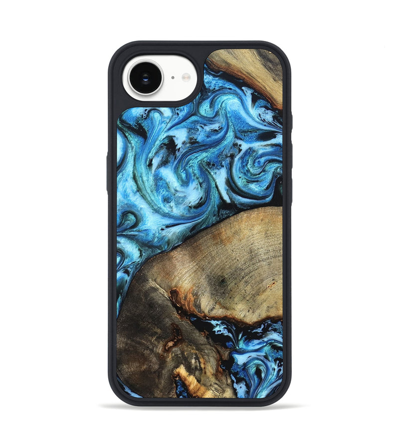 iPhone 16e Wood Phone Case - Spring (Blue, 826842)