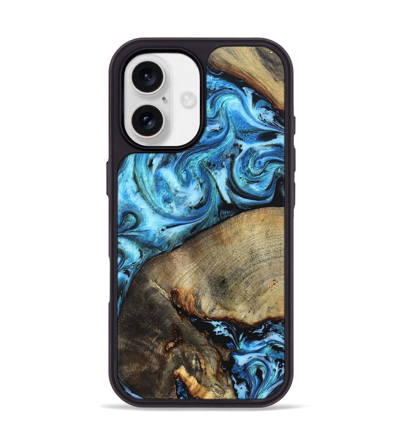 iPhone 17 Wood Phone Case - Spring (Blue, 826842)