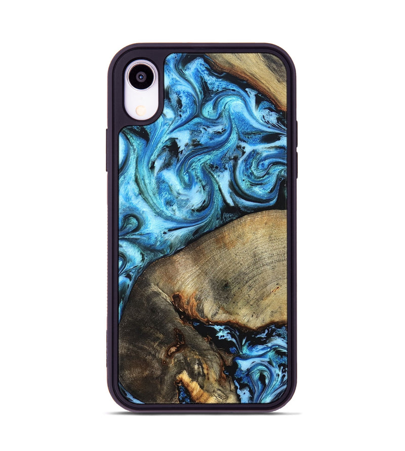 iPhone Xr Wood Phone Case - Spring (Blue, 826842)