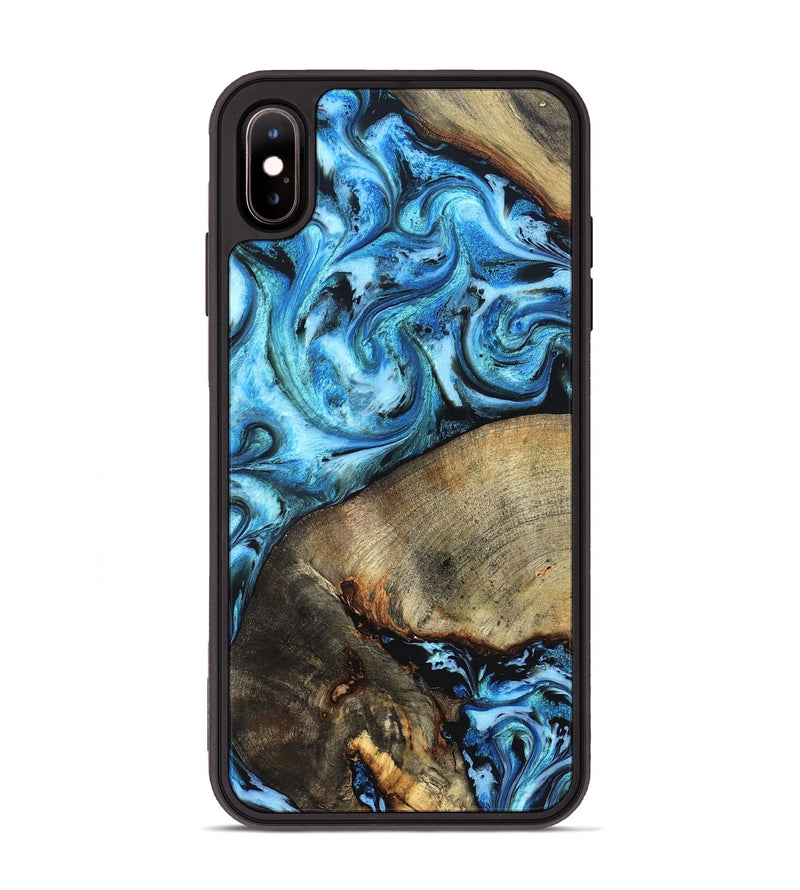 iPhone Xs Max Wood Phone Case - Spring (Blue, 826842)