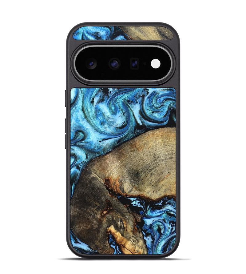 Pixel 11 Pro Wood Phone Case - Spring (Blue, 826842)