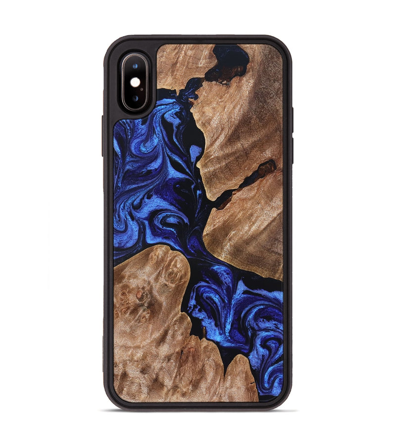 iPhone Xs Max Wood Phone Case - Gaylord (Blue, 826843)