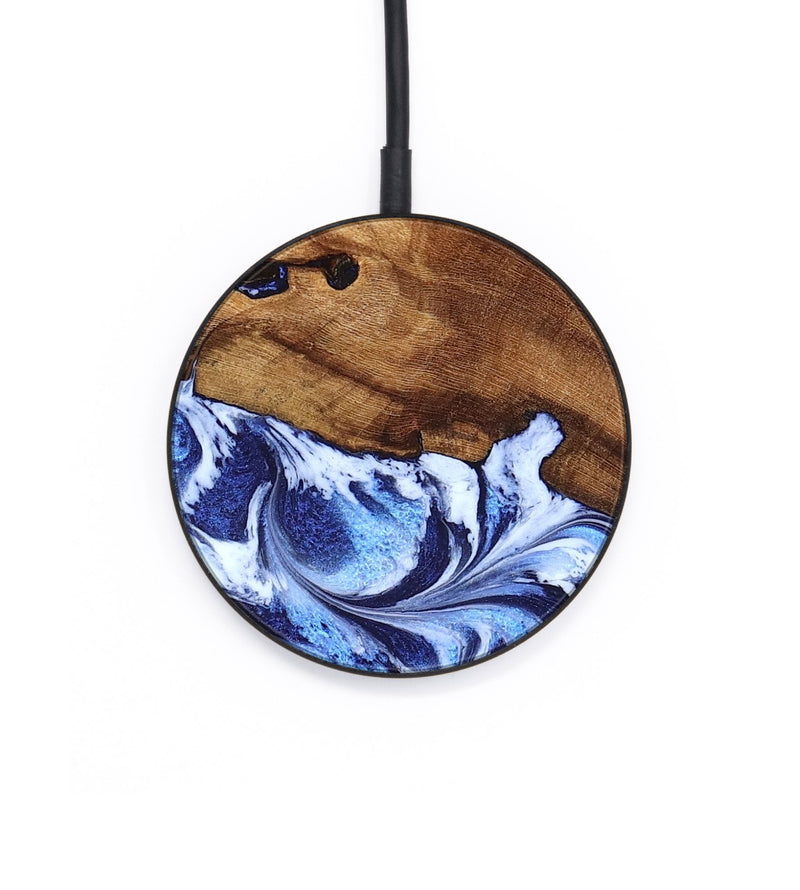 Circle Wood Wireless Charger - Dakota (Blue, 826844)