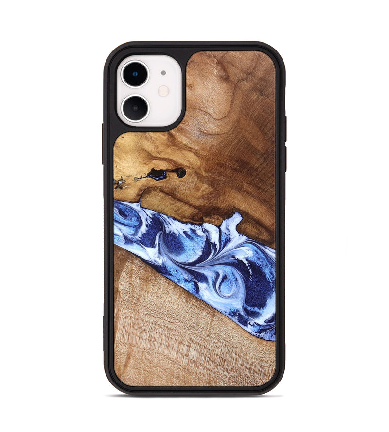 iPhone 11 Wood Phone Case - Dakota (Blue, 826844)