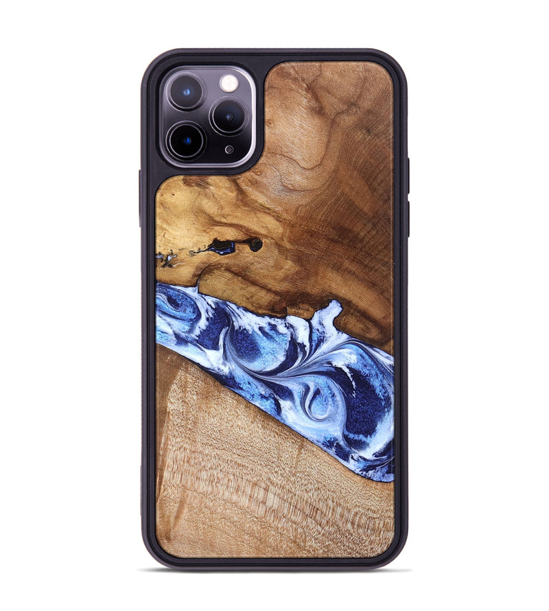 iPhone 11 Pro Max Wood Phone Case - Dakota (Blue, 826844)