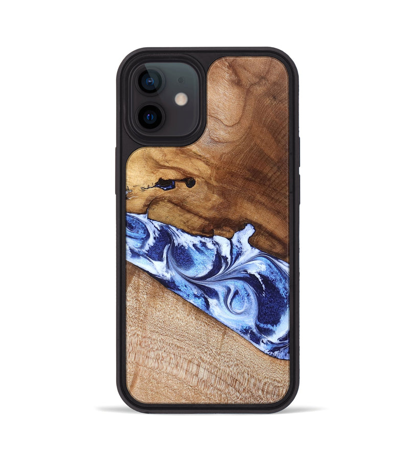iPhone 12 Wood Phone Case - Dakota (Blue, 826844)