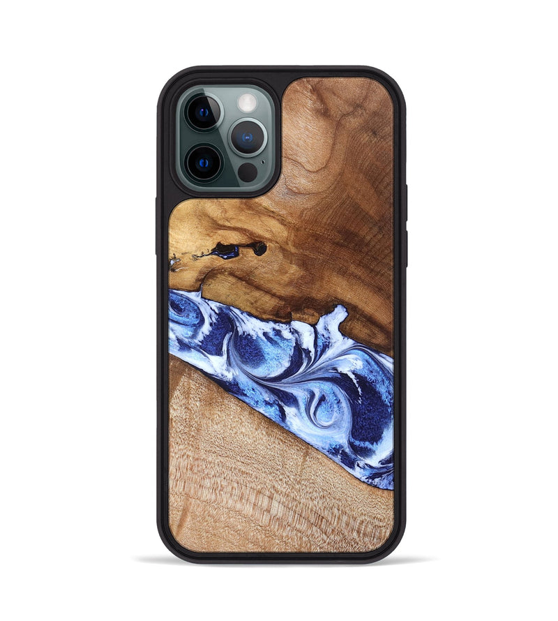 iPhone 12 Pro Wood Phone Case - Dakota (Blue, 826844)