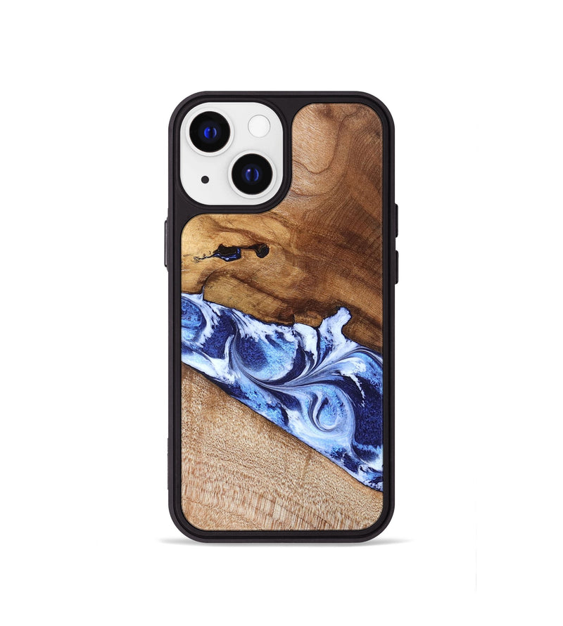 iPhone 13 mini Wood Phone Case - Dakota (Blue, 826844)