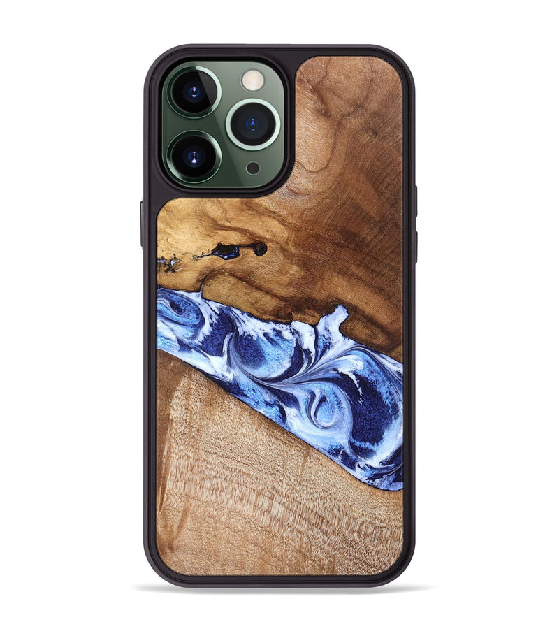 iPhone 13 Pro Max Wood Phone Case - Dakota (Blue, 826844)