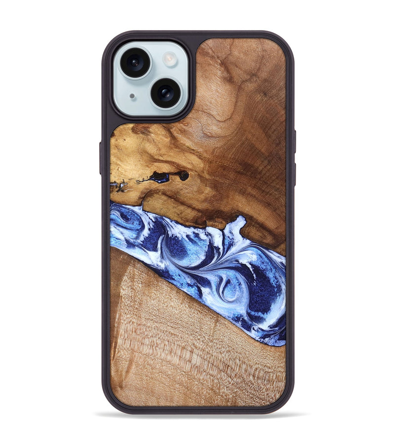 iPhone 15 Plus Wood Phone Case - Dakota (Blue, 826844)