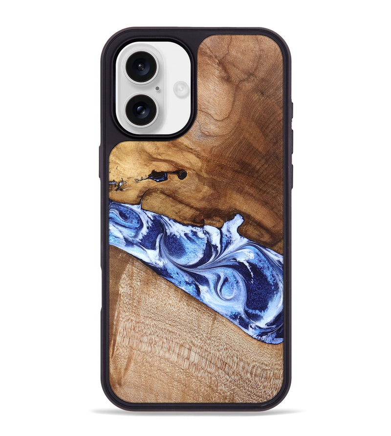 iPhone 16 Plus Wood Phone Case - Dakota (Blue, 826844)